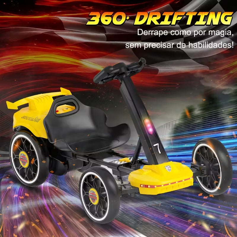 Relâmpago Kids© - Kart elétrico para crianças c/ controle remoto